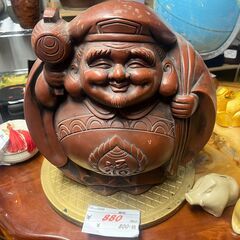 ☆303 レア品 大黒天 七福神 置物 オブジェ インテリア 陶器