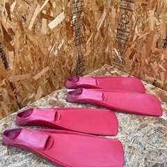  （ｓ6369）GULL ガル warp ワープ フィン RED Lサイズ Mサイズ ２足 ダイビング用品 現状品