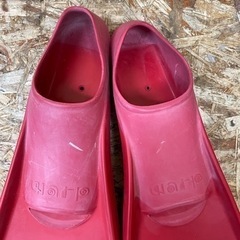  （ｓ6369）GULL ガル warp ワープ フィン RED Lサイズ Mサイズ ２足 ダイビング用品 現状品