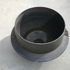 昭和　鍋　
ツバ付き釜　銅製  