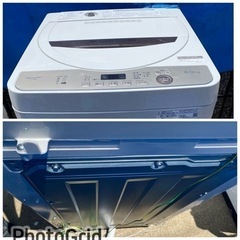 お薦め品‼️分解洗浄済み‼️シャープ洗濯機6kg2021年