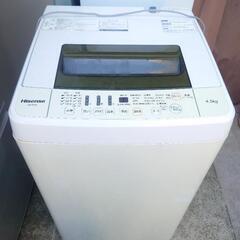 ハイセンス 4.5kg 全自動洗濯機 HW-T45A 2017年製