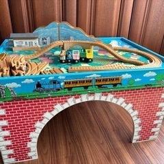 トーマス◇プレイテーブル セット Sサイズ◇木製レール、木製道路