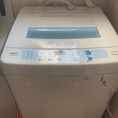 【AQUA】洗濯機　AQW-S60C