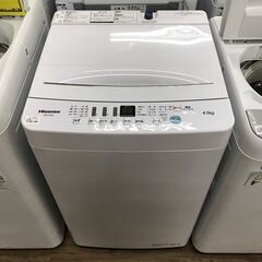 洗濯機 ハイセンス HW-T45D 2021　6ヶ月保証付き