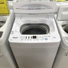 洗濯機 ハイセンス HW-T45D 2021　6ヶ月保証付き