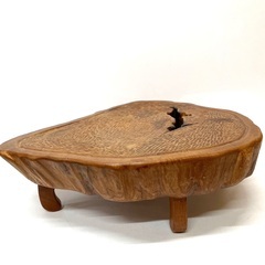 古い木味 卓袱台 飾り台 重さ約14kg アンティーク テーブル...