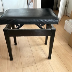 無料　/ 椅子　チェア　ピアノ用　黒