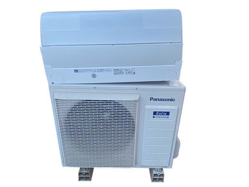 【決まりました】※福岡市配送無料※ Panasonic ルームエアコン   主に14畳用 室内機CS-XS401D2-W 室外機CU-XS401D2 200V   2021年製 高機能モデル ナノイー