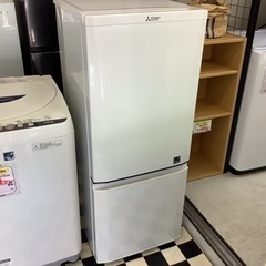 【リサイクルサービス八光】2014年製　三菱　146L　2ドア冷蔵庫　MR-P15EY-KB