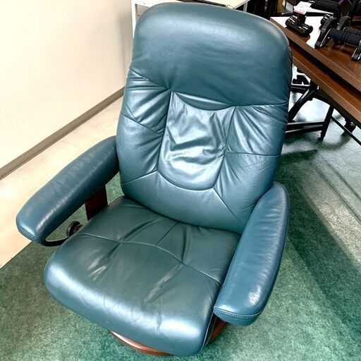 EKORNES ストレスレスチェア ブラウン オットマン付き 本革 EKORNES ストレスレスチェア ブラウン オットマン付き 本革