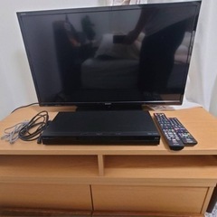 値下げ】32型テレビ、ブルーレイ、テレビ台 3点セット SHARP