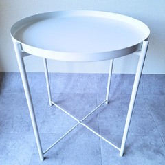 【IKEA イケア】ホワイトトレイテーブル