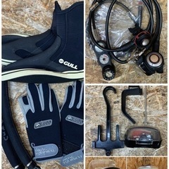 a(6370) スキューバダイビング 重軽機材一式セット マリンスポーツ