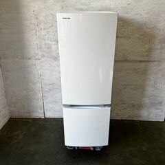 【TOSHIBA】 東芝 冷凍冷蔵庫 2ドア 容量170L 冷凍43L 冷蔵127L GR-P17BS 2019年製 N0124