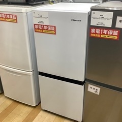 【1年保証付】　Hisense 2ドア冷蔵庫　2022年製