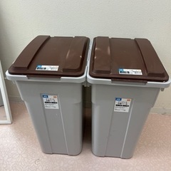 茶色 ゴミ箱 2つセット　家具 インテリア雑貨/小物 ごみ箱
