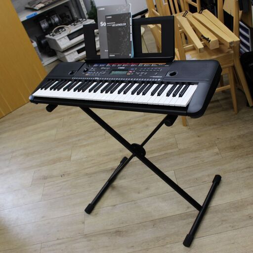【川崎市宮前区リサイクルオフ】　YAMAHA　電子ピアノ　2017年　PSR-E263　スタンド付き