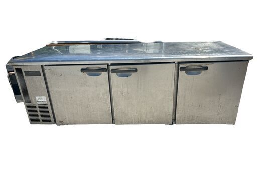 【現状品】ホシザキ 3ドア 台下冷蔵庫 コールドテーブル RT-210SDC 横210cm 669L 冷蔵庫 内装ステンレス