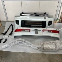 スズキ　エブリイワゴン　DA17W フロントバンパー　リアバンパー　マフラー　新車外し　未使用品