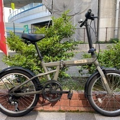 🔵中古車🔵後タイヤ新品　チェーン新品　Jeep　折畳自転車　20...