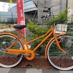 🔵中古車🔵新品同様✨　おしゃれなファッションサイクル　26インチ...