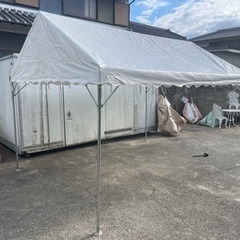 イベントテント 仮設テント パイプテント 組み立て式 1.5×2間