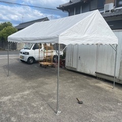イベントテント 仮設テント パイプテント　組み立て式 1.5×2間 