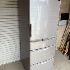 【糸島市内 送料無料】 SHARP シャープ 440L冷蔵庫 2016 SJ-XW44B-S 48165-6-030