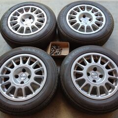希少【Speedline corse 15inch/7J/PCD108/4H】シトロエン、プジョー向けPCD108/4Hホイール＆タイヤ 4本セット