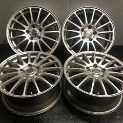 BS BRIDGESTONE ECO FORME SE-12 エコフォルム 社外ホイール 17インチ 4本 7J5HPCD114.3+53 ステップワゴン アクセラ等　(VHJ366)