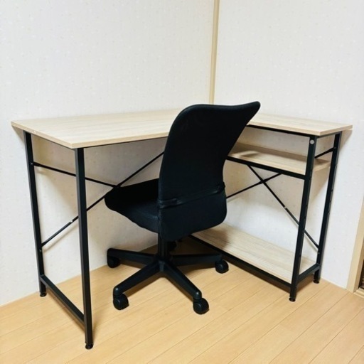 色: ライトグレー】DOMY HOME l字デスク パソコンデスク L字型 幅（色  