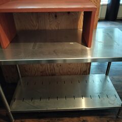 (お買い上げ頂きました)業務用スノコ付き調理台　マルゼン（中古）
