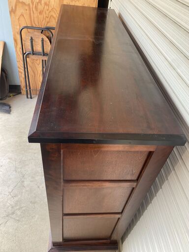 九州民芸家具　サイドボード 飾り棚 糸島市内 送料無料】 九州民芸家具 サイドボード 飾り棚 茶棚