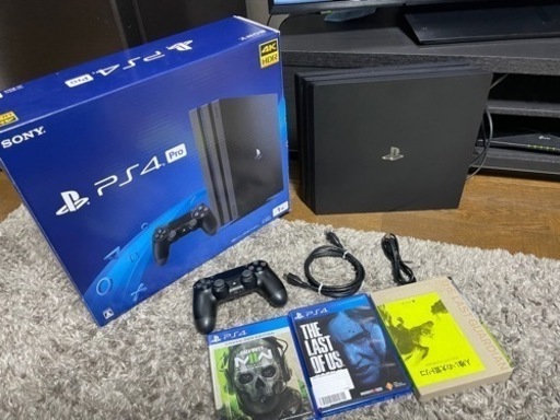 PS4 Pro 1TB 中古　他ソフト3本