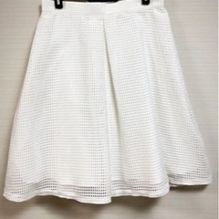 【未使用品】レイビームスRay BEAMS 0白　ホワイト　スカート