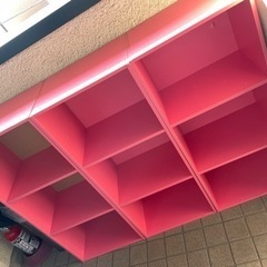 カラーボックス　ピンク　家具　収納