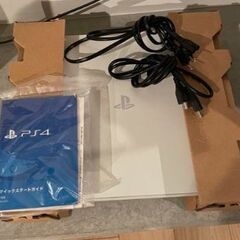 PS4 ホワイト 箱、付属品あり