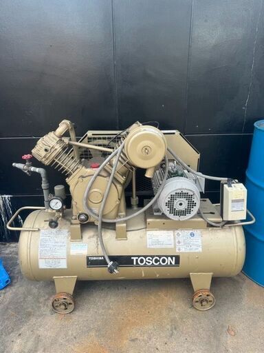 TOSCON エアーコンプレッサー SP106-37T11 3.7kW 5馬力 給油式 容積125L エアコンプレッサー ★直接引取★