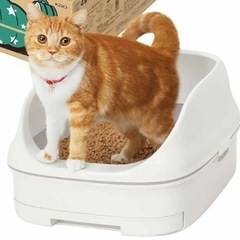 新品未使用 猫トイレ ニャンとも清潔トイレ システムトイレ ネコ...