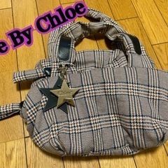 See By Chloe ギンガムチェック　バッグ　チャーム付き...