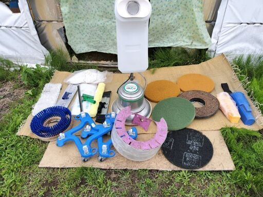 ポリッシャー１２インチ　清掃道具セット