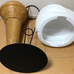 ソフトクリーム置物　店頭ディスプレイ　看板　電灯無し