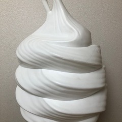 ソフトクリーム置物　店頭ディスプレイ　看板　電灯無し