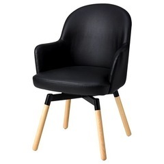 IKEA ヤンオロフ ブラック 椅子 ダイニングチェア