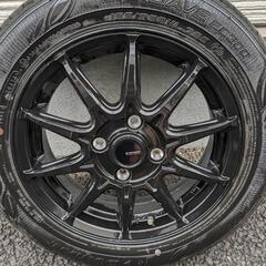 155/65/14 夏タイヤ付きアルミホイール　ＮＢＯＸ