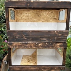 爬虫類ゲージ2個、キャスター付き台車