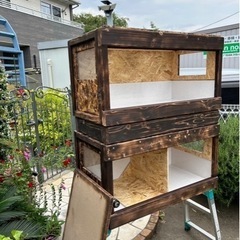 爬虫類ゲージ2個、キャスター付き台車