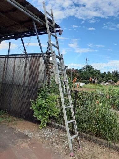 ☆最終値下げ　中古　二連アルミはしご370　作業用