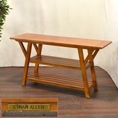 ≪zyt1501ジ≫ Ethan Allen/イーサンアーレン 3段コンソールテーブル